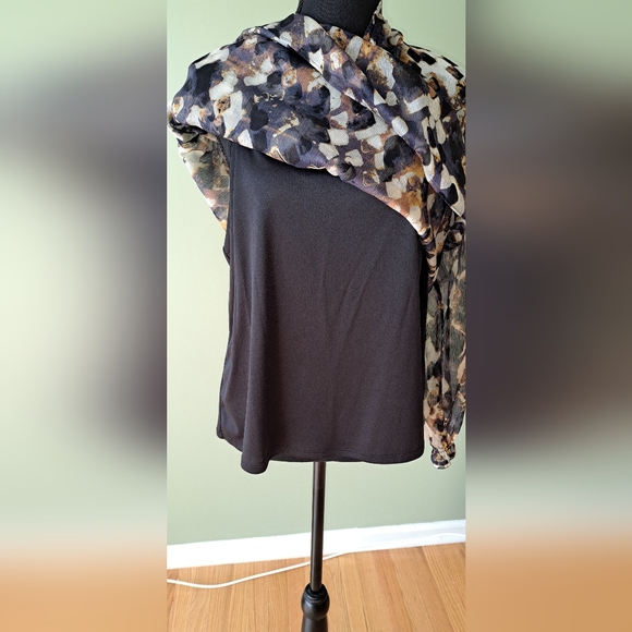 📌📌Sz PXL Simply Vera Wang 2-Piece Chiffon Floral Top - Picture 7 of 7